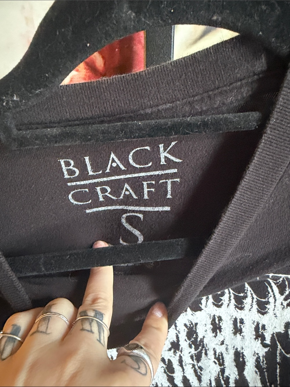 BLACKCRAFT CULT size S Raccoon Sins tee in EUC - Picture 3 of 3